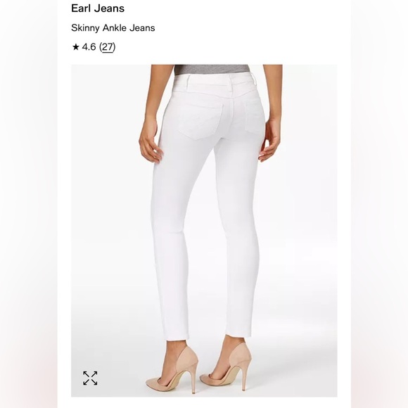 EARL JEANS “skinny ankle” fit Women’s  Burgundy Skinny Jeans size 2 GUC - Picture 16 of 16